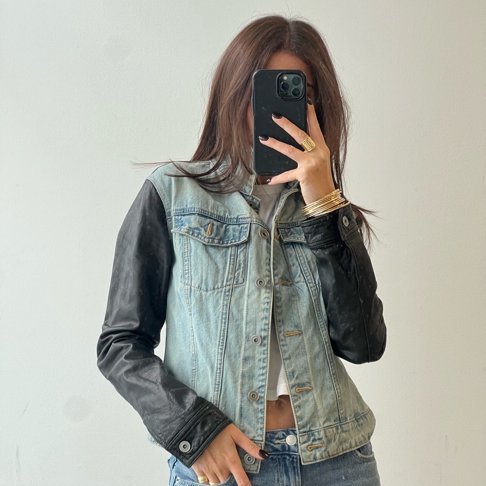 Danier denim / leather jacket